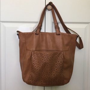 American Eagle Outfitters Perforated Tote Mahogany